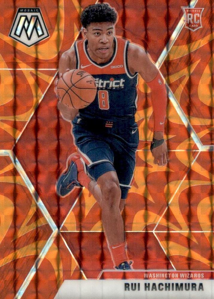 #231 Rui Hachimura - Washington Wizards - 2019-20 Panini Mosaic - Reactive Orange Basketball