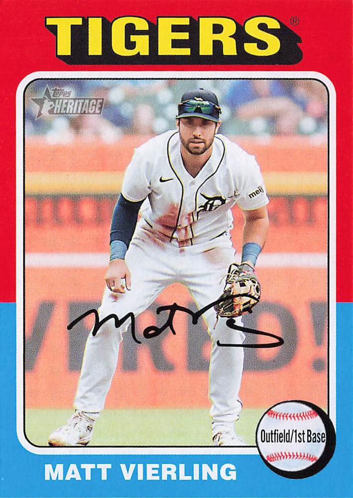 #231 Matt Vierling - Detroit Tigers - 2024 Topps Heritage Baseball