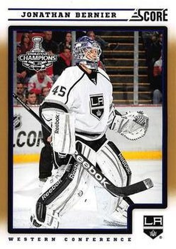 #231 Jonathan Bernier - Los Angeles Kings - 2012-13 Score - Gold Rush Hockey