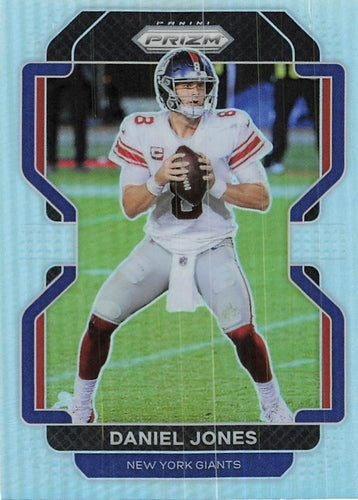 #231 Daniel Jones - New York Giants - 2021 Panini Prizm - Silver Football