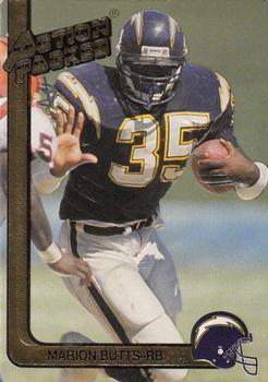 #231 Marion Butts - San Diego Chargers - 1991 Action Packed Football
