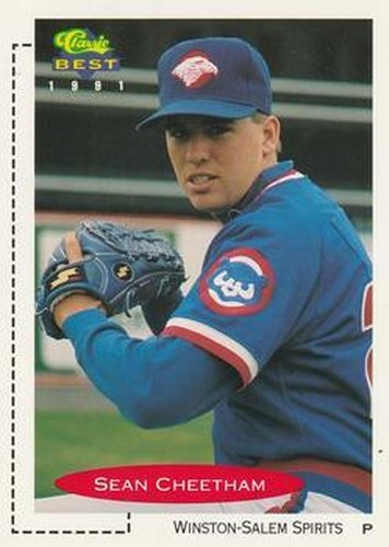 #231 Sean Cheetham - Winston-Salem Spirits - 1991 Classic Best Baseball