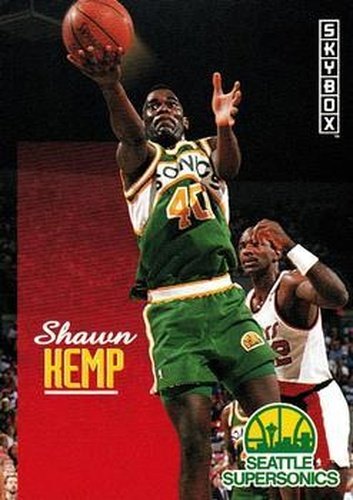 #231 Shawn Kemp - Seattle SuperSonics - 1992-93 SkyBox Basketball
