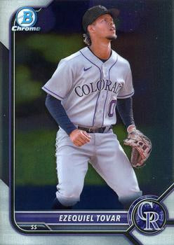 #BCP-231 Ezequiel Tovar - Colorado Rockies - 2022 Bowman - Chrome Prospects Baseball