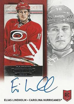 #231a Elias Lindholm - Carolina Hurricanes - 2013-14 Panini Contenders Hockey
