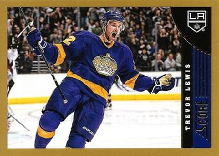 #232 Trevor Lewis - Los Angeles Kings - 2013-14 Score - Gold Hockey
