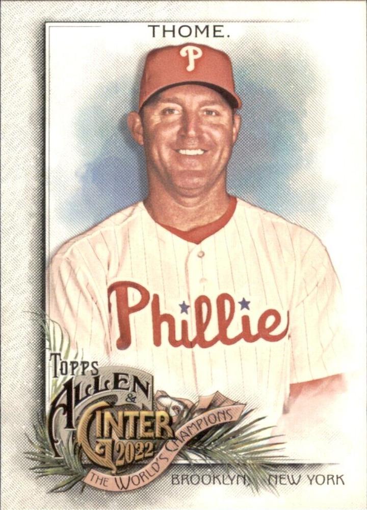 #232 Jim Thome - Philadelphia Phillies - 2022 Topps Allen & Ginter Baseball