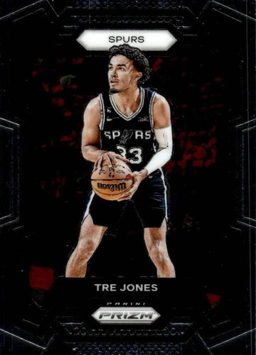 #232 Tre Jones - San Antonio Spurs - 2023-24 Panini Prizm Basketball
