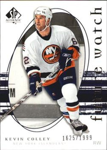 #232 Kevin Colley - New York Islanders - 2005-06 SP Authentic Hockey