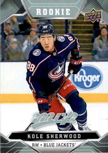 #232 Kole Sherwood - Columbus Blue Jackets - 2019-20 Upper Deck MVP Hockey