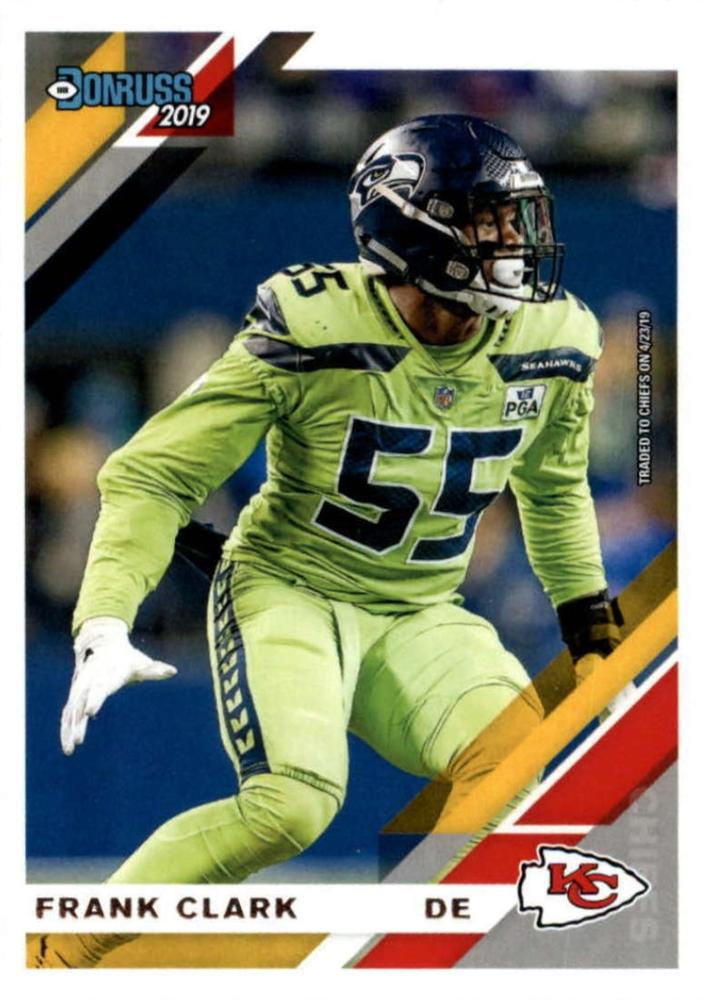 #232 Frank Clark - Kansas City Chiefs - 2019 Donruss Football