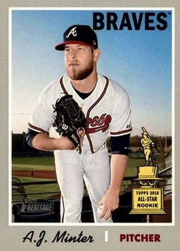 #232 A.J. Minter - Atlanta Braves - 2019 Topps Heritage Baseball