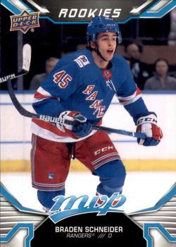 #232 Braden Schneider - New York Rangers - 2022-23 Upper Deck MVP Hockey