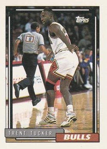 #232 Trent Tucker - Chicago Bulls - 1992-93 Topps Basketball