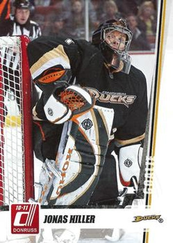 #232 Jonas Hiller - Anaheim Ducks - 2010-11 Donruss Hockey