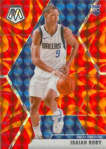 #232 Isaiah Roby - Dallas Mavericks - 2019-20 Panini Mosaic - Reactive Orange Basketball