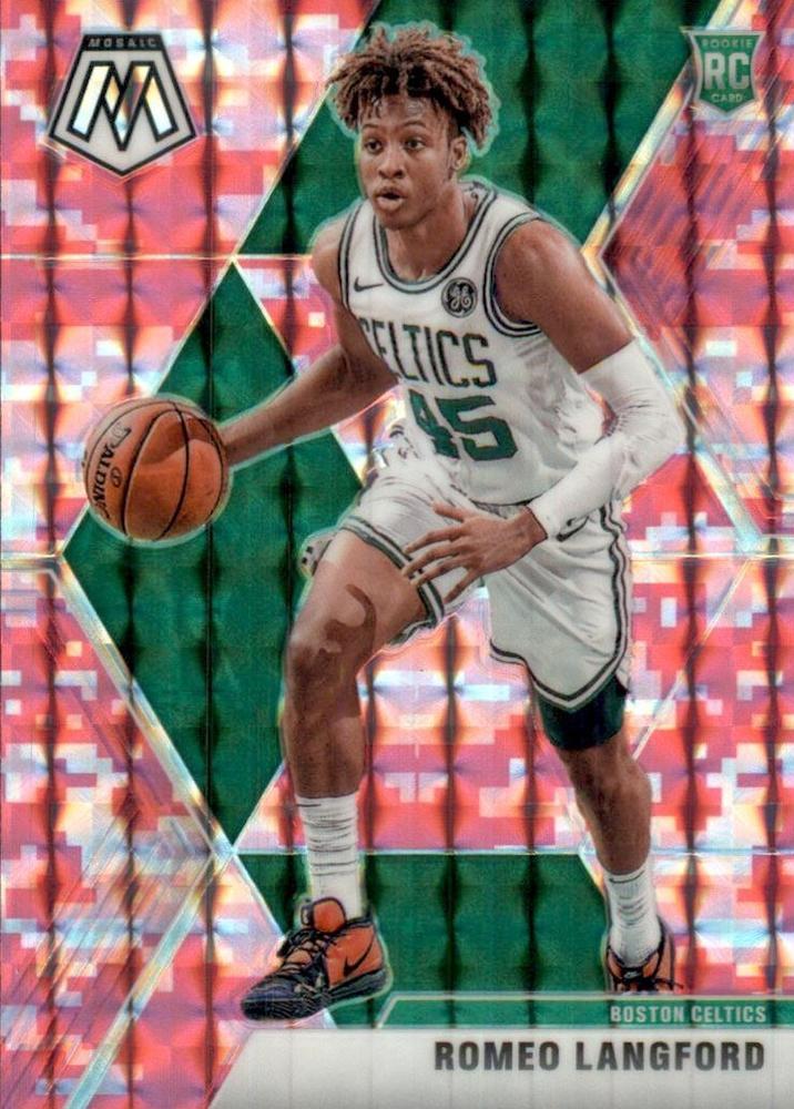 #233 Romeo Langford - Boston Celtics - 2019-20 Panini Mosaic - Camo Pink Basketball