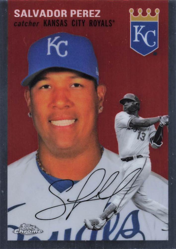 #233 Salvador Perez - Kansas City Royals - 2023 Topps Chrome Platinum Anniversary Baseball