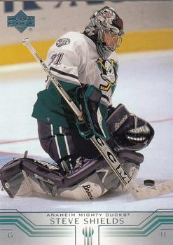 #233 Steve Shields - Anaheim Mighty Ducks - 2001-02 Upper Deck Hockey