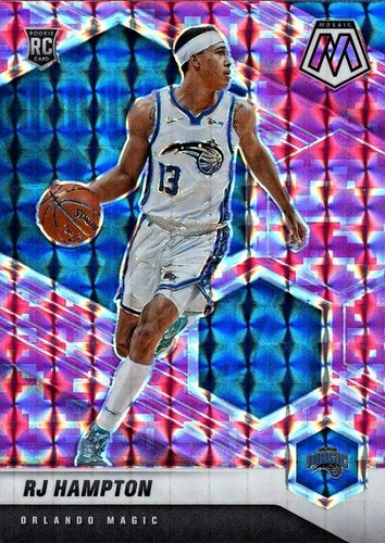 #233 RJ Hampton - Orlando Magic - 2020-21 Panini Mosaic - Mosaic Camo Pink Basketball