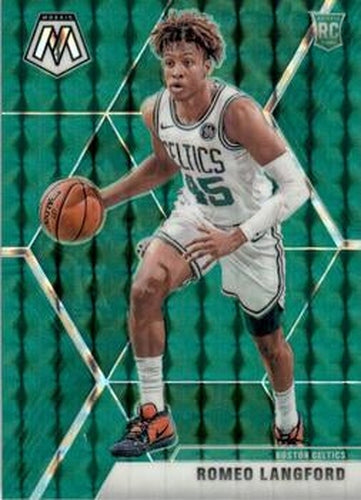 #233 Romeo Langford - Boston Celtics - 2019-20 Panini Mosaic - Green Prizm Basketball