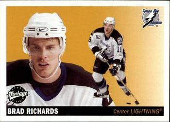 #233 Brad Richards - Tampa Bay Lightning - 2002-03 Upper Deck Vintage Hockey