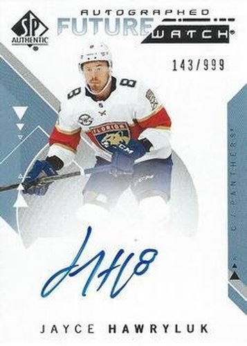 #233 Jayce Hawryluk - Florida Panthers - 2018-19 SP Authentic Hockey