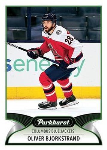 #233 Oliver Bjorkstrand - Columbus Blue Jackets - 2021-22 Parkhurst Hockey