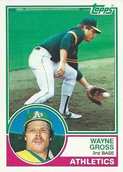 #233 Wayne Gross - Oakland Athletics - 1983 Topps Baseball