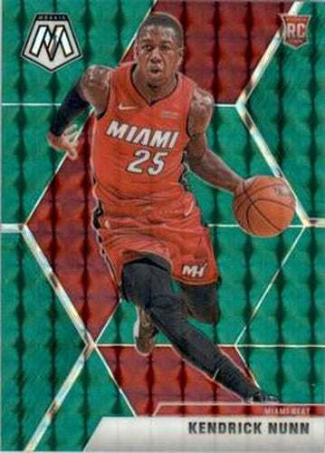 #234 Kendrick Nunn - Miami Heat - 2019-20 Panini Mosaic - Green Prizm Basketball