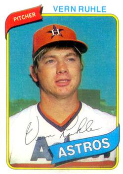 #234 Vern Ruhle - Houston Astros - 1980 Topps Baseball