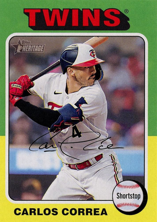 #234 Carlos Correa - Minnesota Twins - 2024 Topps Heritage Baseball