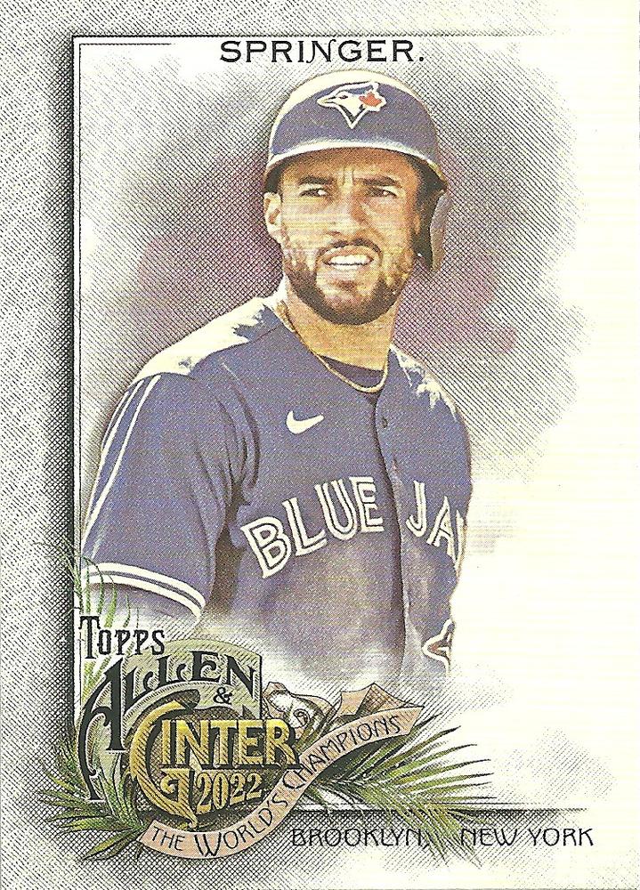 #234 George Springer - Toronto Blue Jays - 2022 Topps Allen & Ginter Baseball