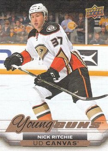 #C234 Nick Ritchie - Anaheim Ducks - 2015-16 Upper Deck - UD Canvas Hockey