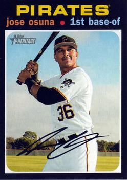 #234 Jose Osuna - Pittsburgh Pirates - 2020 Topps Heritage Baseball