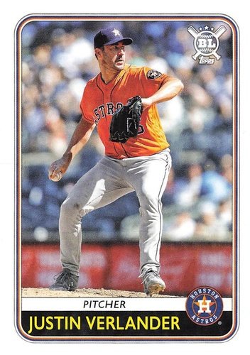#235 Justin Verlander - Houston Astros - 2020 Topps Big League Baseball