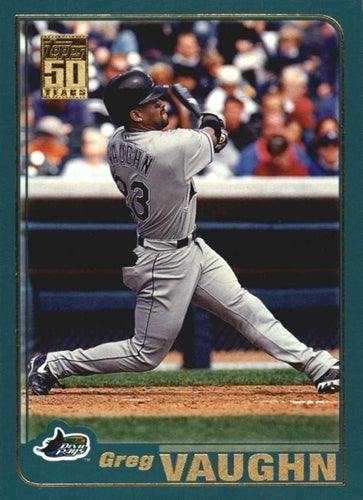 #235 Greg Vaughn - Tampa Bay Devil Rays - 2001 Topps Baseball