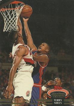 #235 Terry Mills - Detroit Pistons - 1992-93 Stadium Club Basketball