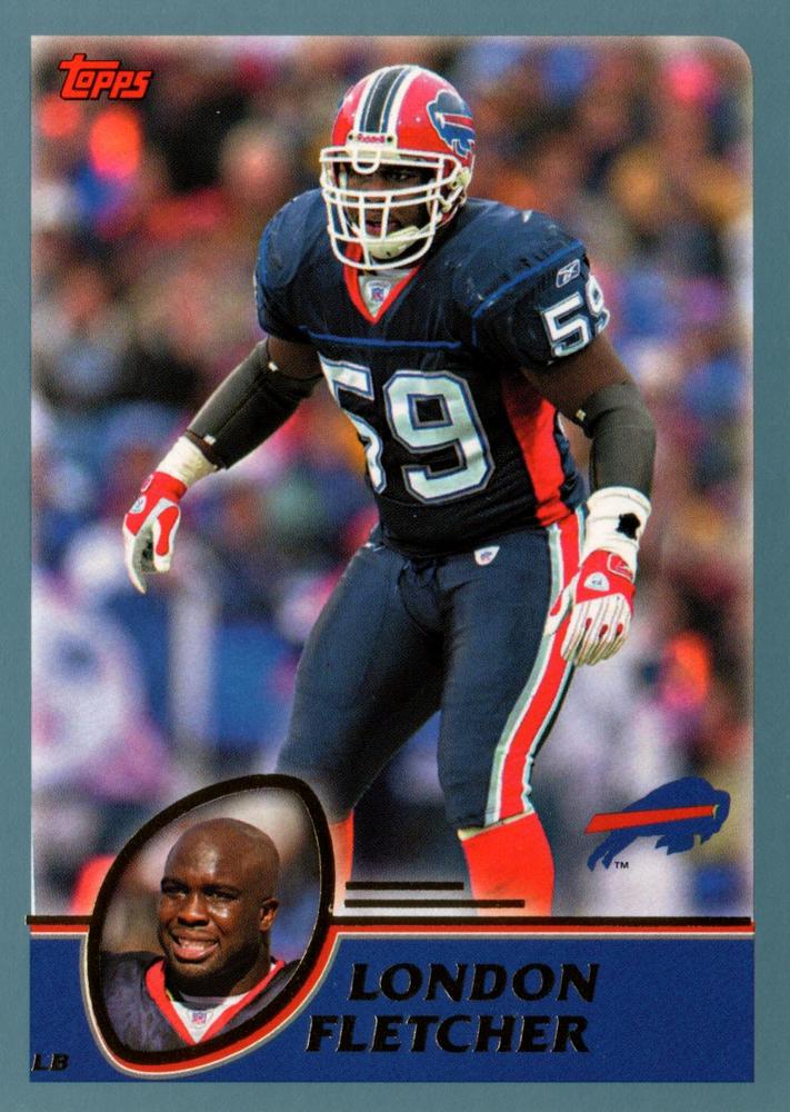 #235 London Fletcher - Buffalo Bills - 2003 Topps Football