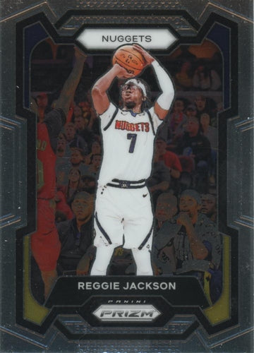 #235 Reggie Jackson - Denver Nuggets - 2023-24 Panini Prizm Basketball