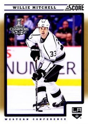 #235 Willie Mitchell - Los Angeles Kings - 2012-13 Score - Gold Rush Hockey