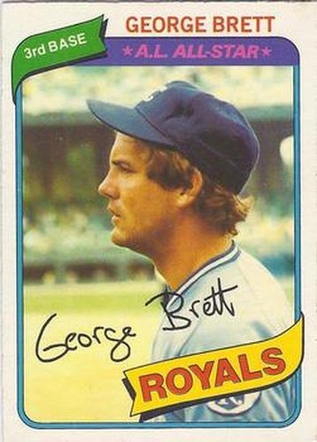 #235 George Brett - Kansas City Royals - 1980 O-Pee-Chee Baseball