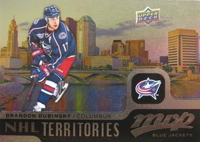 #235 Brandon Dubinsky - Columbus Blue Jackets - 2015-16 Upper Deck MVP Hockey