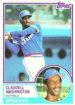 #235 Claudell Washington - Atlanta Braves - 1983 Topps Baseball