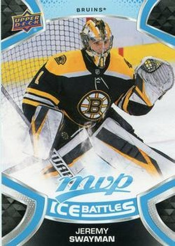 #235 Jeremy Swayman - Boston Bruins - 2021-22 Upper Deck MVP - Ice Battles Hockey