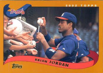 #235 Brian Jordan - Atlanta Braves - 2002 Topps Baseball