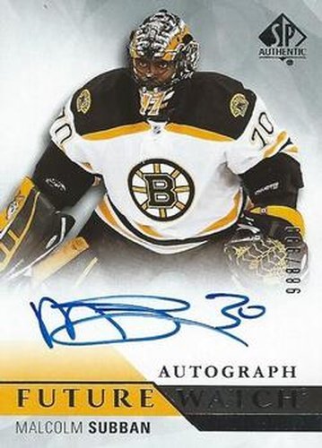 #235 Malcolm Subban - Boston Bruins - 2015-16 SP Authentic Hockey