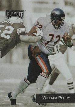 #235 William Perry - Chicago Bears - 1993 Playoff Football