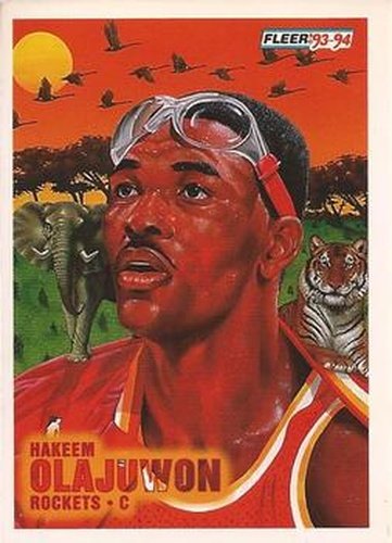 #235 Hakeem Olajuwon - Houston Rockets - 1993-94 Fleer Basketball