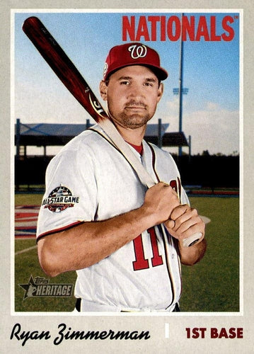 #235 Ryan Zimmerman - Washington Nationals - 2019 Topps Heritage Baseball